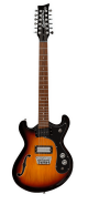 Danelectro 66-12 Electric Guitar Transparent 3-Tone