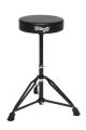 Stagg Double Braced Drum Throne in Black finish