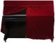 Custom Upright Piano Cover in Dark Red