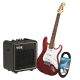 Newen ST Guitar Package with Vox VMG10 Modeling Amp in Red