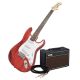 Newen ST Electric Guitar Package in Red wood
