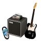 Newen TL Electric Guitar & Vox MV50 Amp Package Black